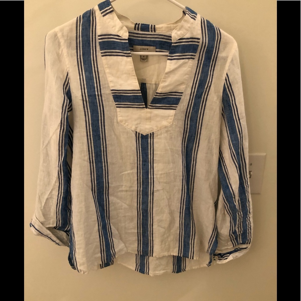 J Crew summer smock shirt